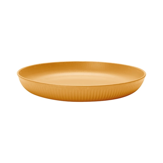 Leodye 4-pack Wheat Straw Plates - Microwave/Dishwasher-safe, Sturdy Plastic Dinner Plates -8.85x8.85x1.38in