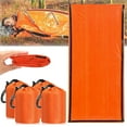 thumbnail image 1 of Leodye 4PCS Emergency Survival Sleeping Bag - Pocket-sized Waterproof thermal Bivy Sack, for Outdoor Use -84" x 36", 1 of 1