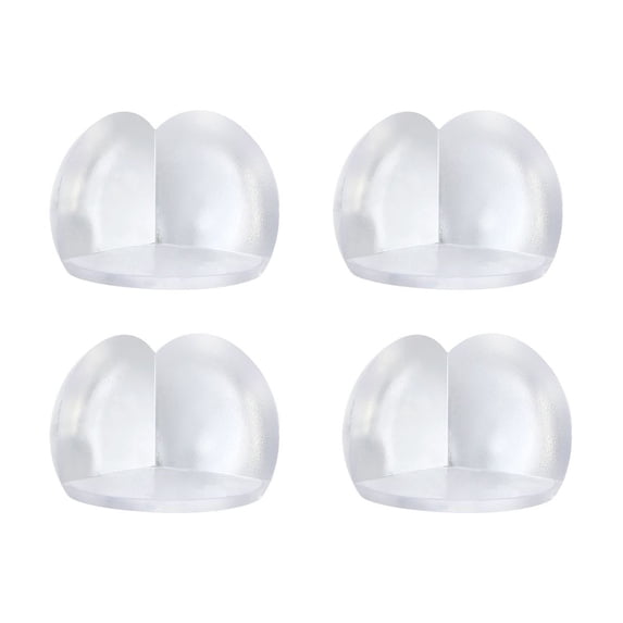 Leodye 4PCS Transparent Table Edge Protector Stickers, Anti-collision Corner Guard Pad, Safety Bumper for Desk Table Edge Protection -1.2*1.2IN