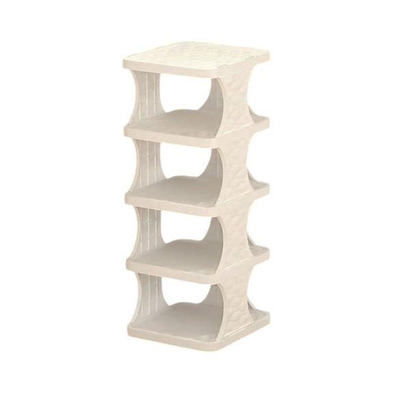 Leodye 5 Tier Vertical Shoe Rack - Tall Narrow Shoe Rack Organizer for Small Spaces, for Entryway,Closet,Corner,Doorway,Skinny Shoe Shelf Space Saving Shoe Storage-22.44x10.24x10.24in