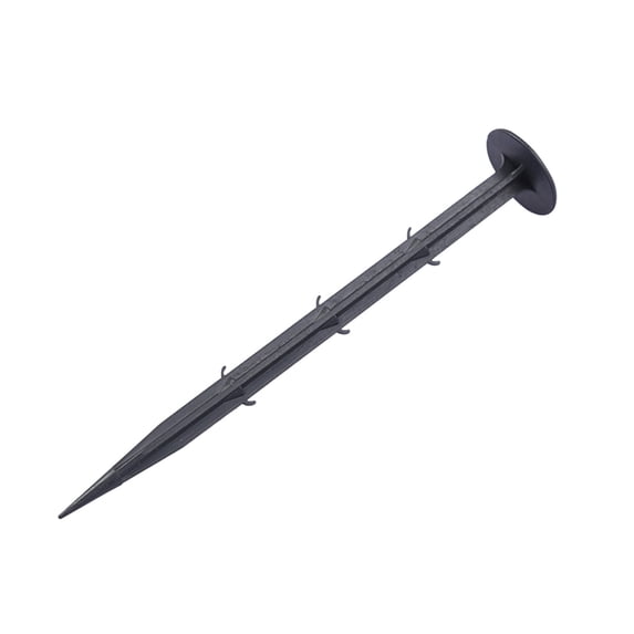 Leodye 50PCS Plastic Landscape Edging Spikes are Perfect for anchoring Weed barriers, Paver Edging, Artificial Turf, Grass Pathways -1.38x7.87in