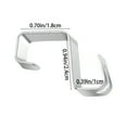 thumbnail image 1 of Leodye 50PCS Wreath Hanger Door Metal Door Hook Decoration Hooks Wreath Small Pendant Hooks-1.2x1x0.5in, 1 of 9
