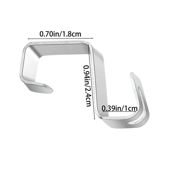 Leodye 50PCS Wreath Hanger Door Metal Door Hook Decoration Hooks Wreath Small Pendant Hooks-1.2x1x0.5in
