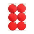 thumbnail image 1 of Leodye 6pcs Flocked Christmas Balls Ornaments,Christmas Tree 2.4" Plastic Shatterproof Velvet Xmas Bulbs Decorations Set,for Christmas Tree Ornaments Wreath Garland Decorations, 1 of 7