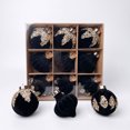 thumbnail image 1 of Leodye 9PCS Flocked Christmas Ball Ornaments Shatterproof Hangable Pendants for Christmas Tree Holiday Wedding Atmosphere Decoration -3.14IN, 1 of 5