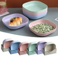 thumbnail image 1 of Leodye Appetizer Plates, Lightweight Wheat Straw Plates, Plastic Plates Reusable, Microwave & Dishwasher Safe Plates, Small Plates for Kitchen, 1 of 4