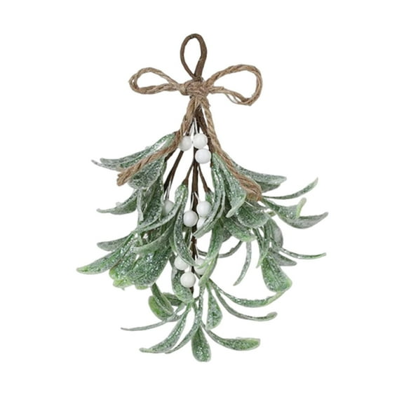 Leodye Artificial Mistletoe Wall Hanging - Christmas Home Fireplace Decor & Christmas Tree Hanging Accessories