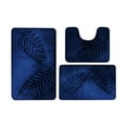 thumbnail image 1 of Leodye Bathroom Rugs Sets of 3 , Leaf Bath Mats, Non-Slip Washable Bathroom Runner, Plush Fluffy Soft Absorbent Microfiber Bath Rug for Sink Basin Bathtub Shower Bedroom Floor, 1 of 8