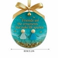 thumbnail image 1 of Leodye Best Friend Sea Glass Friendship Decor, Funny, Work Besties, Sister, Friend Ornaments for Women, Ceramic Christmas Ornaments, 1 of 6