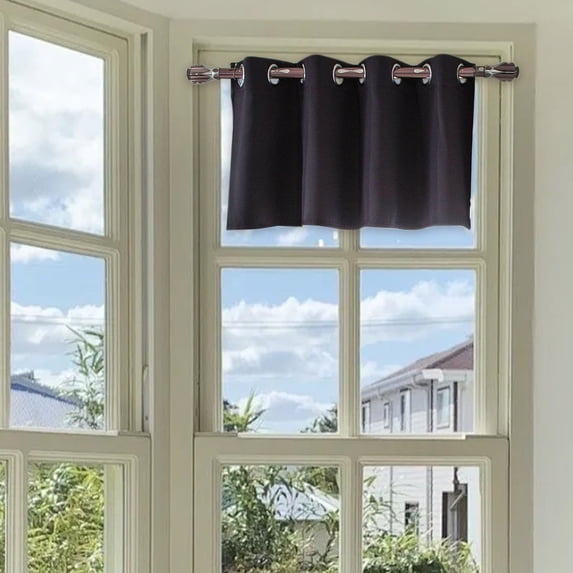 Leodye Blackout Short Curtains, Privacy Light Block Small Window Curtains for Bedroom Kitchen Basement Dining Classroom
