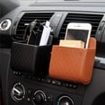 thumbnail image 1 of Leodye Car Organizer , Car Seat Back Tissue Box and Storage Hook, Multifunctional Car Organizer for Hold Phone,Snacks, Drinks, Handbag, Compatible with Most Vehicles, 1 of 3