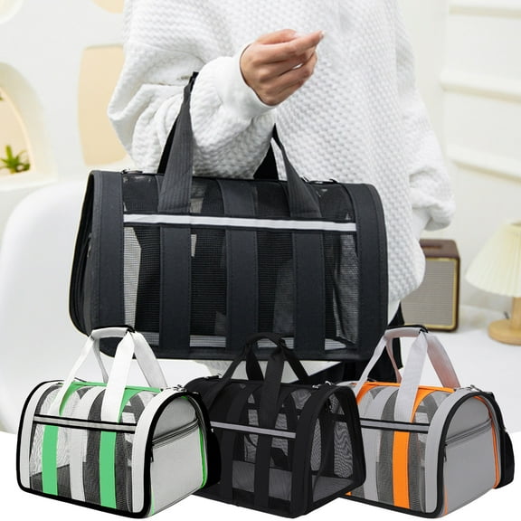 Leodye Cat Carrying Case Pet Carrier Soft-Sided Bag Airline Approved, Collapsibles Carrier Carrier for Medium Smalls s(13.3x9.45x9.45in)