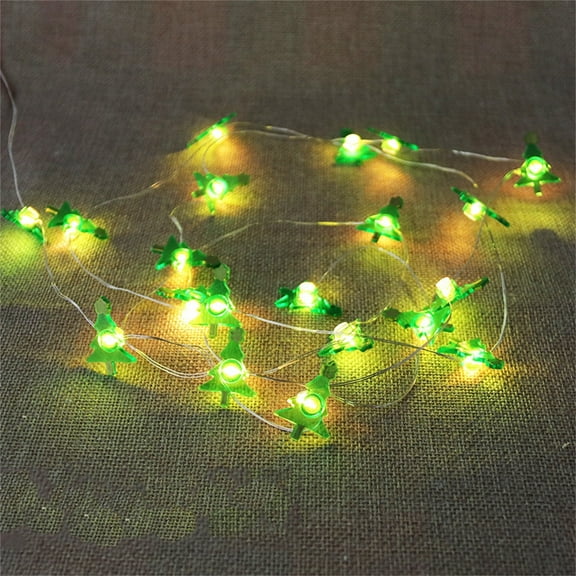 Leodye Christmas Decorations Indoor Lights,6.6Ft 20 LED Christmas String Light,Christmas Santa Claus Fairy String Lights Battery Operated,for Christmas Bedroom Dorm Party Wedding Patio