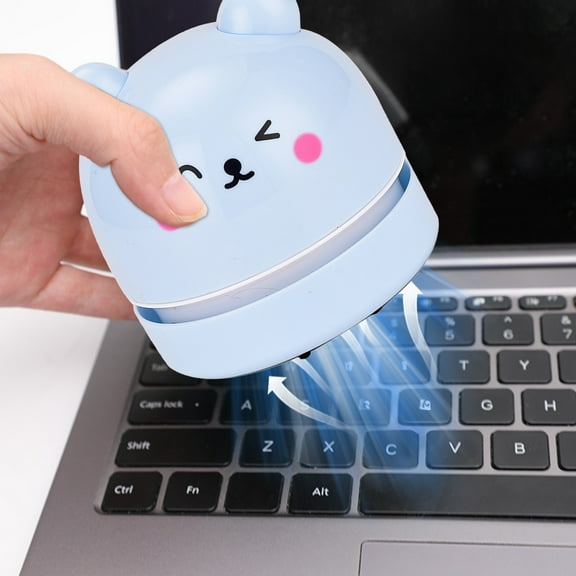 Leodye Desktop Vacuum Cleaner Mini Desk Vacuum Cleaner Portable Dust Crumb Sweeper Cute USB Vacuum for Picking up Crumbs Eraser Crumbs Pet Hairs Flakes