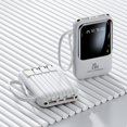 thumbnail image 1 of Leodye Digital Display Portable Power Bank 5000mAh with Integrated Charging Cable and Lanyard, 1 of 7