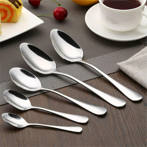 Leodye Dinner Spoons 1 Piece, Stainless Steel Tablespoons, Soup Spoons, Dessert Spoons, Kitchen or Restauran,Dishwasher Safe