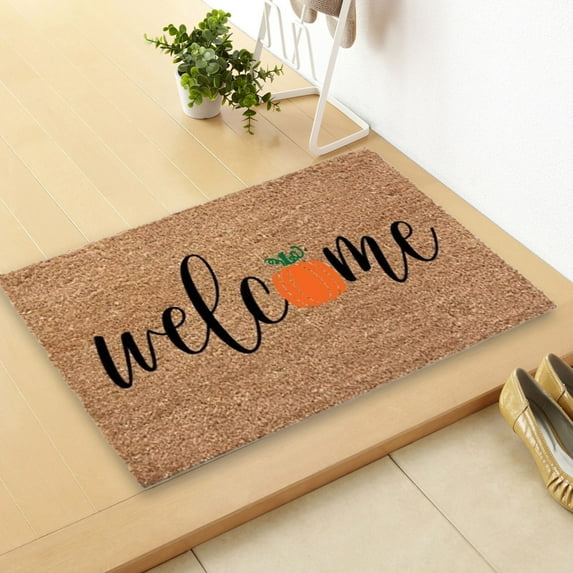 Leodye Dirt Trapper Door Mat Non-Slip Door Mats Washable Entryway Rugs Stain Resistant Doormat Absorbent Welcome Floor Mat for Front Back Door, Muddy Wet Shoes & Paws