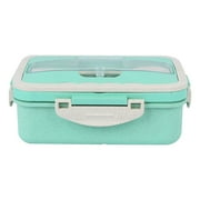 Leodye Double-layer Bento Box Adult Microwavable Metal Lunch box|Lunch Containers with compartment