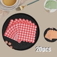thumbnail image 1 of Leodye Fall Guest Napkins Autumn Plaid Hand Towels for Bathroom Disposable Harvest Napkin Orange Green Checkered Napkin for Farmhouse, Fall Party, 1 of 6