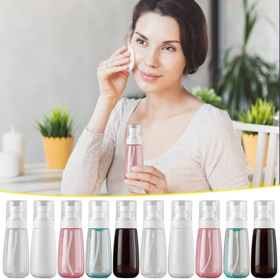 Leodye Fine Mist Spray Bottle Plastic Spray Bottles Makeup Setting Sprayer Approved Empty Cosmetic Refillable Travel Bottle Water Perfume Essential Oils Skincare Makeup Lotion Hair Mist