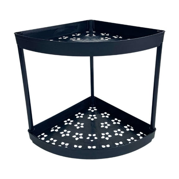 Leodye Freestanding Bathroom Corner Shelf - for Toiletries (Style 1)