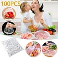 thumbnail image 1 of Leodye Fresh Keeping Bags 100pcs with Elastic Disposable Shrinkable Food Storage Covers for Kitchen Bowl/Plates, 1 of 3