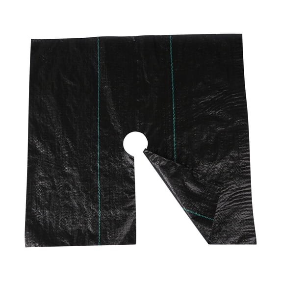 Leodye Garden Weed Barrier Landscape Fabric,Weed Block Fabric Heavy Duty ,Woven Mulch for Landscaping Ground Cover Weed Control Fabric-23.62x23.62in