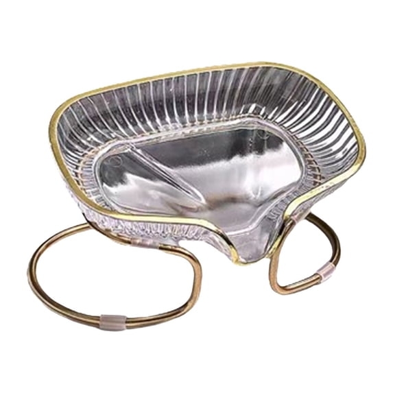 Leodye Gold Metal Self-Draining Soap Dish - Non-Porous Easy-Clean, for Shower/Bathroom/Kitchen Sink