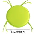 thumbnail image 1 of Leodye Indoor Outdoor Chair Cushions Set of 1, Round Seat Pads with Ties for Dining, Bar Stool, Bistro Chairs - Patio Garden Home Kitchen-14.96 in, 1 of 2