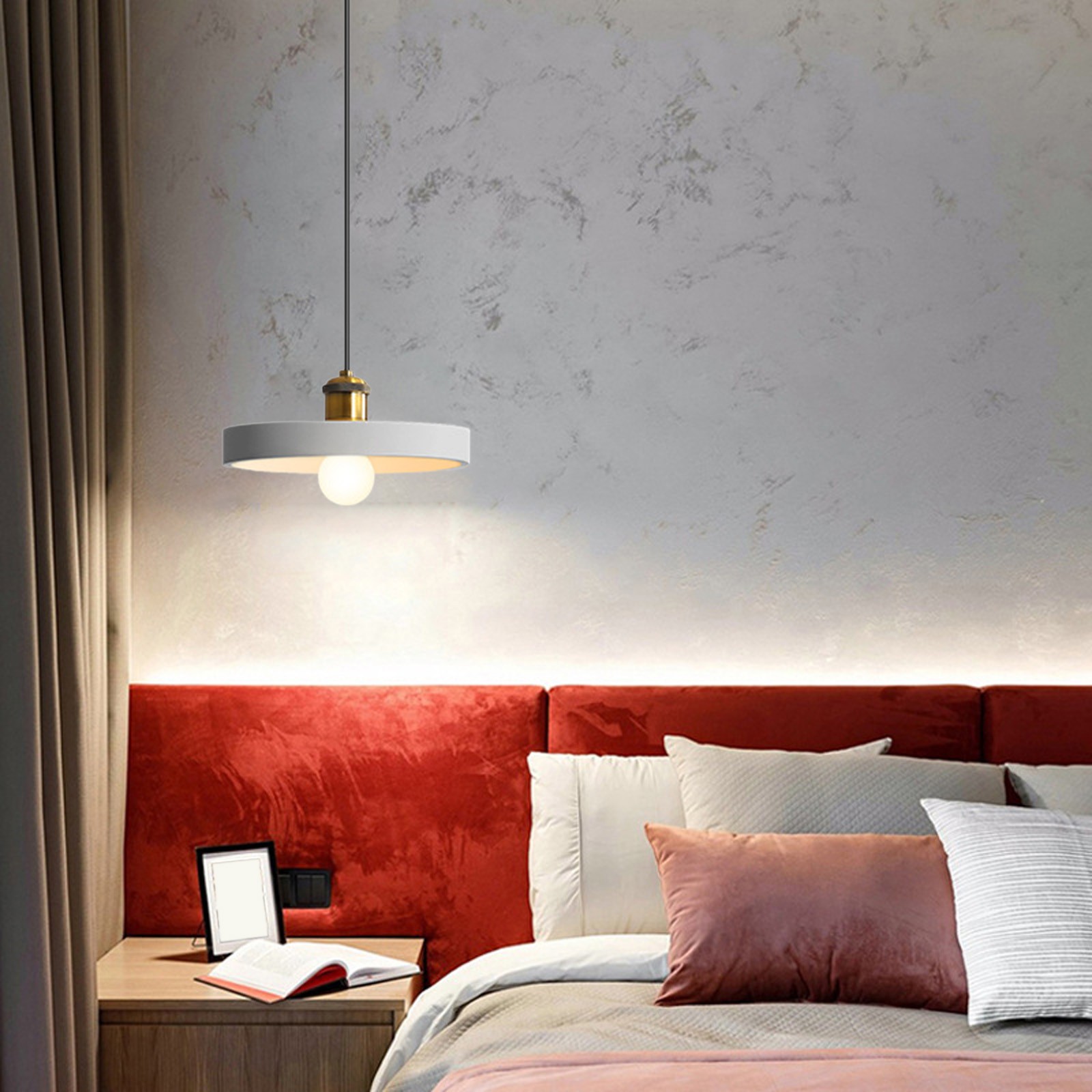 Image showcasing Leodye Iron Pendant Light Fixture,Modern Aesthetic Design,Suitable for ...