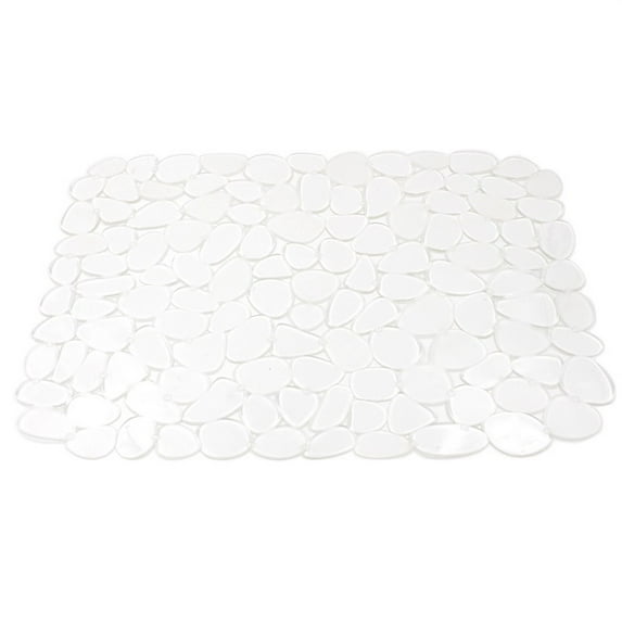 Leodye Kitchen Sink Mat Multi Functional Sink Mat, PVC Eco-friendly Protectors for Bottom of Kitchen Sink, Adjustable, Fast Draining, Dots Design