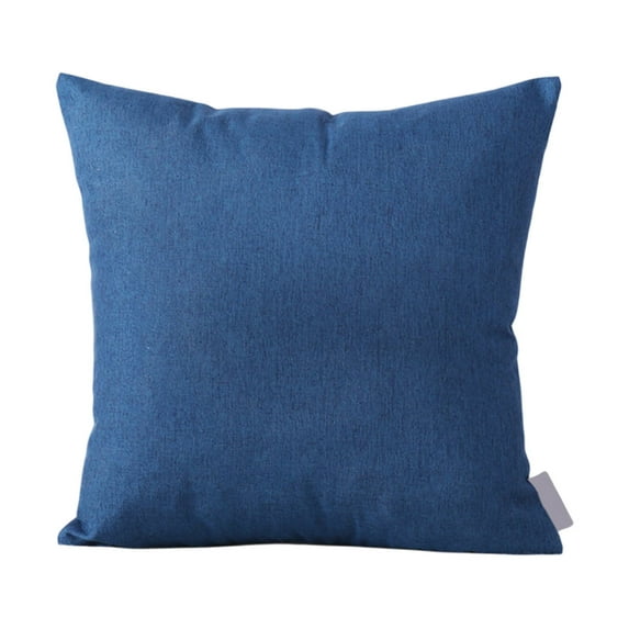 Leodye Linen Pillow Cushion, Set of1 Lightweight Down Alternative Polyester Pillow, Couch Cushion, Sham Stuffer, Machine Washable (17.71x17.72 in