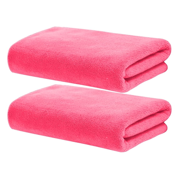 Leodye Microfiber Bath Towel 2 Pack, Oversized Thick Towels, Soft, Super Absorbent and Fast Drying, No Fading Multipurpose Use for Sports, Travel, Fitness, Yoga-29.5*13.8in
