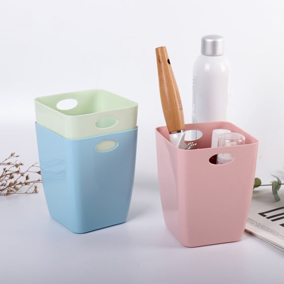 Leodye Mini Trash , Tiny Plastic Trash Bin, Counter Garbage Lint Bin for Bathroom,office,Kitchen,Desk