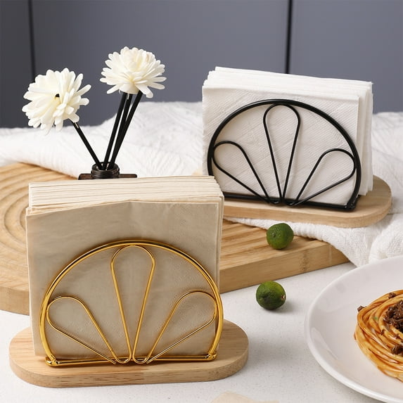 Leodye Napkin Holder for Table, Modern Metal Napkin Holders for Paper Napkins & Kitchen Dining & Countertops