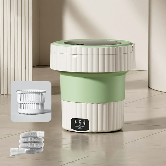 Leodye Portable Washing Machine, Upgraded Mini Washer with Spin Basket Laundry Machine, Cleaning Modes Suitable for Small Clothes, Foldable Design Ideal for Apartment, Home and Hotel