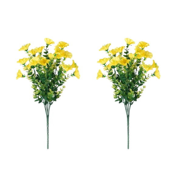 Leodye Printed Simulation Spring Grass Violet - Small Artificial Plastic Flower for Home/Car Decor