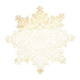 thumbnail image 1 of Leodye Round Snowflake Placemats Set of 1, Washable Wipeable Non Slip Stain Heat Resistant Dining Table Mats for Valentines Wedding Party Decoration-15x15x0.2in, 1 of 6