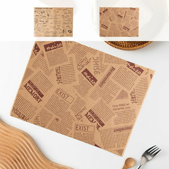 Leodye Sandwich Wrapping Paper SheetCheckered Food Wax Sheets Parchment Burgers Paper Basket Liner Grease Restaurant Wedding Party Supplies for Wrapping Bread