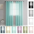thumbnail image 1 of Leodye Semi Sheer White Curtains -1 Panels Semi Sheer Voile Window Curtain Drapes Grommet Panels for Bedroom, Living Room & Kids Room, 1 of 5