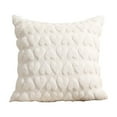thumbnail image 1 of Leodye Set of 1 Heart Love Cute Decorative Throw Pillow Covers 18x18, Soft Plush Faux Fur Wool Pillow Covers for Couch Sofa Home-17.71x17.71 in, 1 of 6