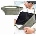 thumbnail image 1 of Leodye Set of 1 Money Belt for Men & Women Travel Hidden Wallet Secure Passport, Cards, Cash& Phone Adjustable& Wearable Slim Waist Bag Under Clothes, 1 of 6