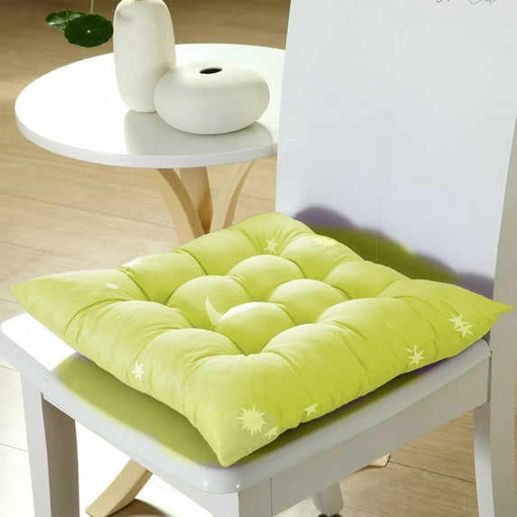 Leodye 1PCS Square Chair Pads Indoor Seat Cushions Pillows with Ties Thick Soft Seat Cushion for Kitchen Dining office Chair