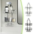 thumbnail image 1 of Leodye Shower Caddy Hanging - Never Rust Shower Organizer - Aluminum Over the Head Caddy with Hooks for Razor/Sponge - Rack with Soap Basket, 1 of 6