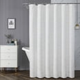 thumbnail image 1 of Leodye Shower Curtain with Snap in Liner Set, Hotel Luxury Shower Curtains for Bathroom with See Through Top Window, Waterproof, Washable, 1 of 6