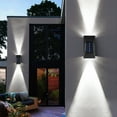 Leodye Solar Wall Light UP And Down Illuminate Outdoor Sunlight Lamp