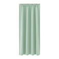 thumbnail image 1 of Leodye Solid Colour Silk Curtains 1 Panels, Blackout thermal Insualted Curtains Silk Drapes for Bedroom/Living Room/Home office, Back Tab & Rod Pocket-41.73 ×53.94in, 1 of 4
