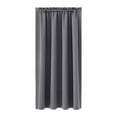thumbnail image 1 of Leodye Solid Colour Silk Curtains 1 Panels, Blackout thermal Insualted Curtains Silk Drapes for Bedroom/Living Room/Home office, Back Tab & Rod Pocket-41.73 ×53.94in, 1 of 4