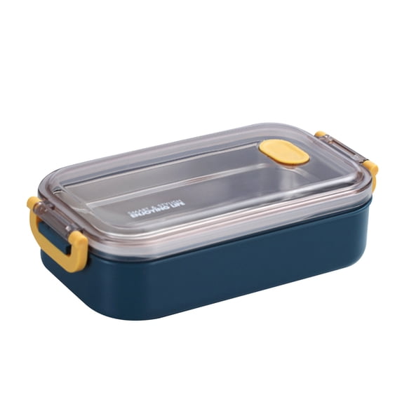 Leodye Stainless Steel Bento Box ,Leakproof Lunch Box Divided Food Meal Storage Containers Set Stackable 2 Layer
