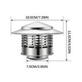 thumbnail image 1 of Leodye Stainless Steel Chimney Cap - Rainproof with Screen for Roof Vents, 1 of 3